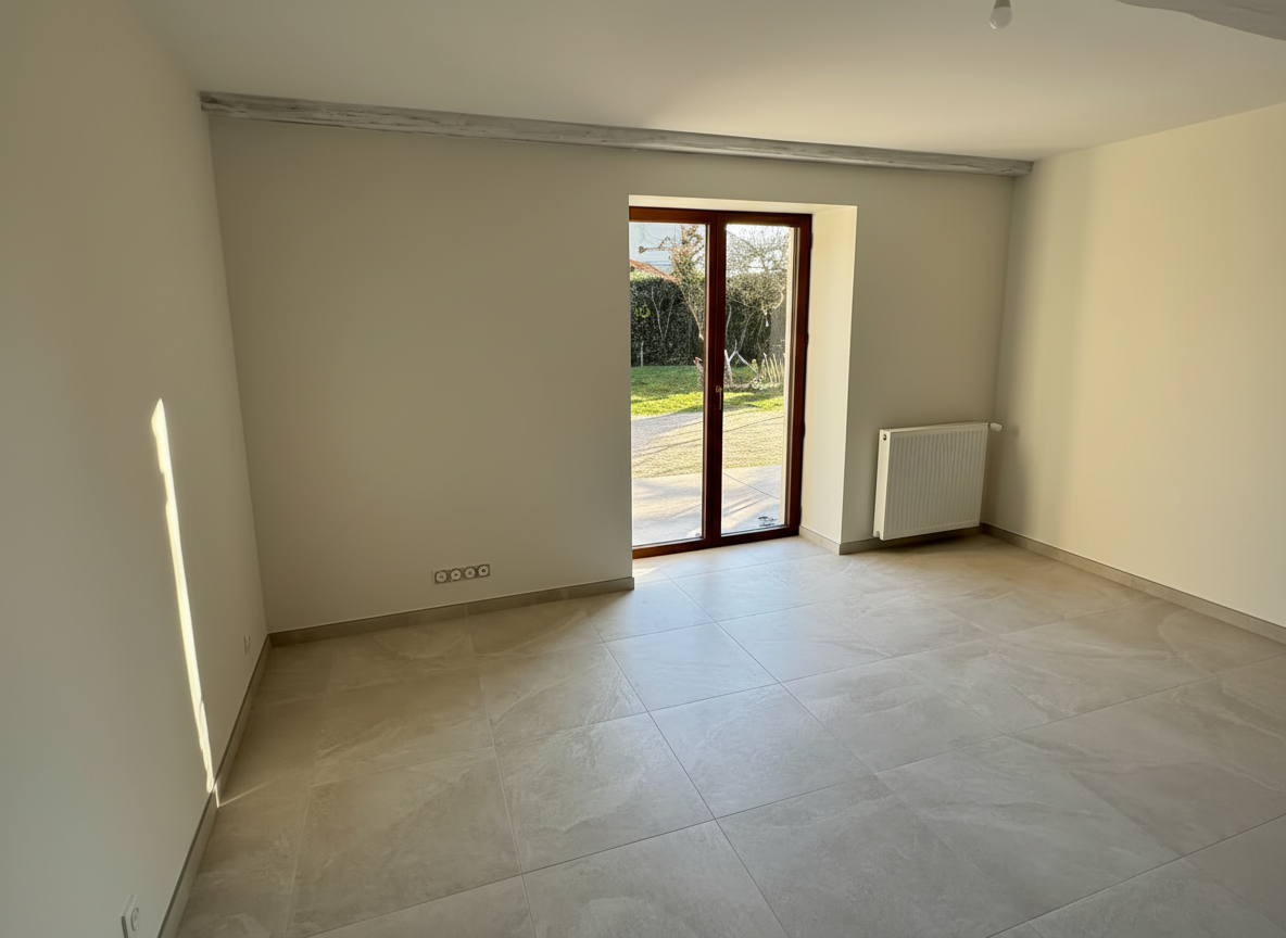 Chambre nettoyée après rénovation