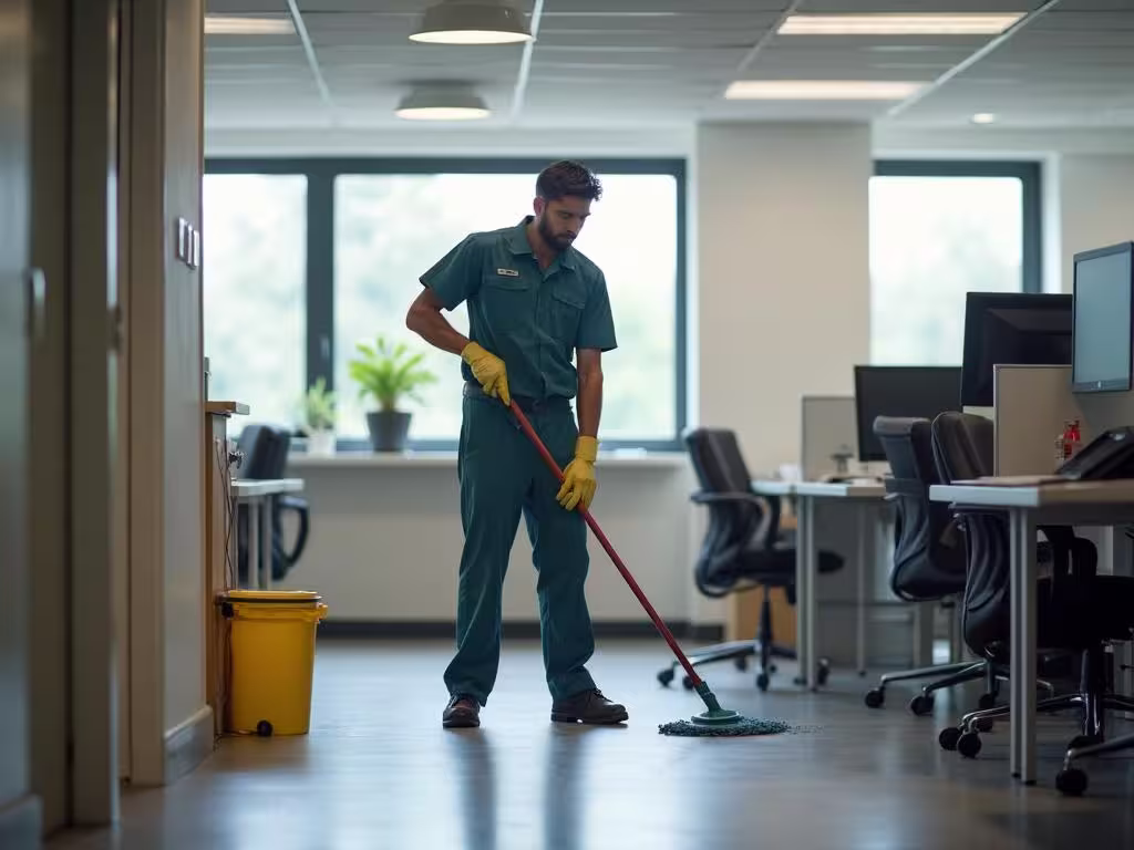 Bureau professionnel nettoyé