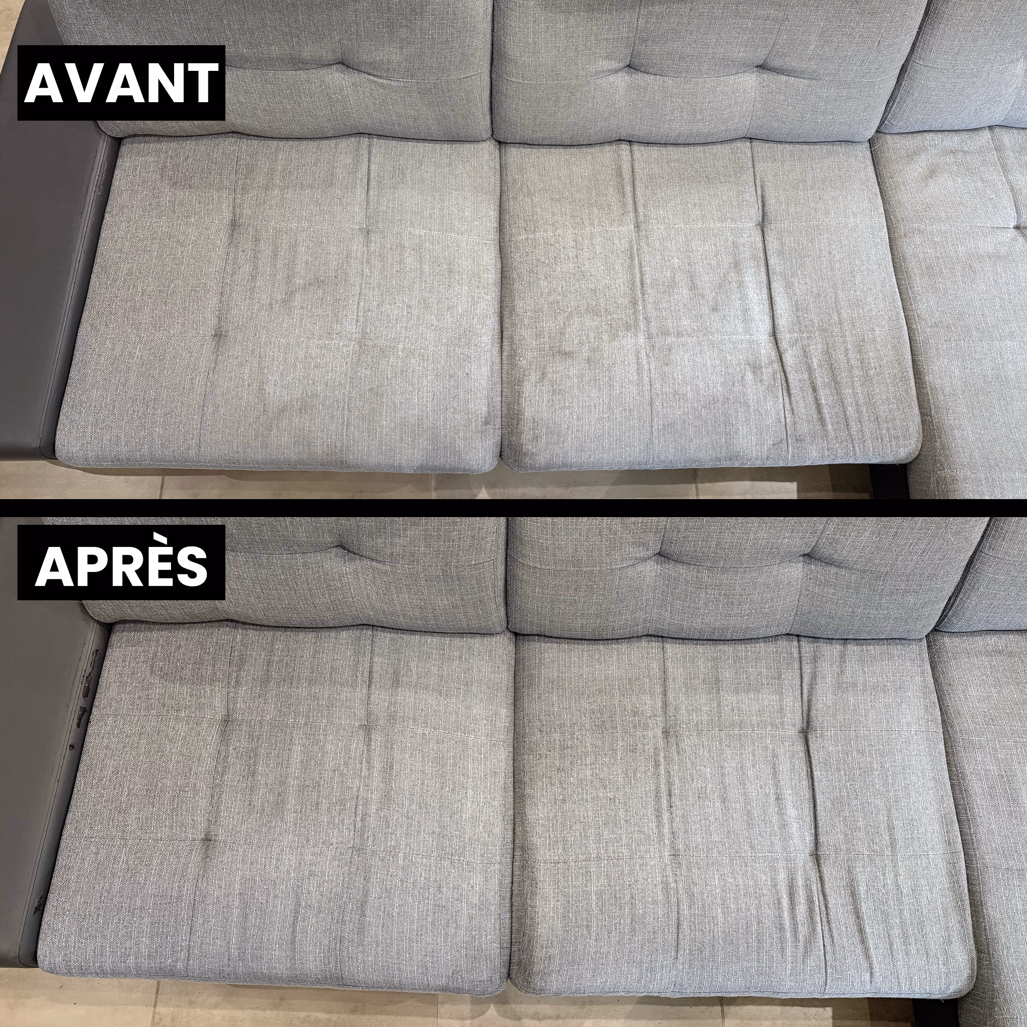 Avant après nettoyage Brézins