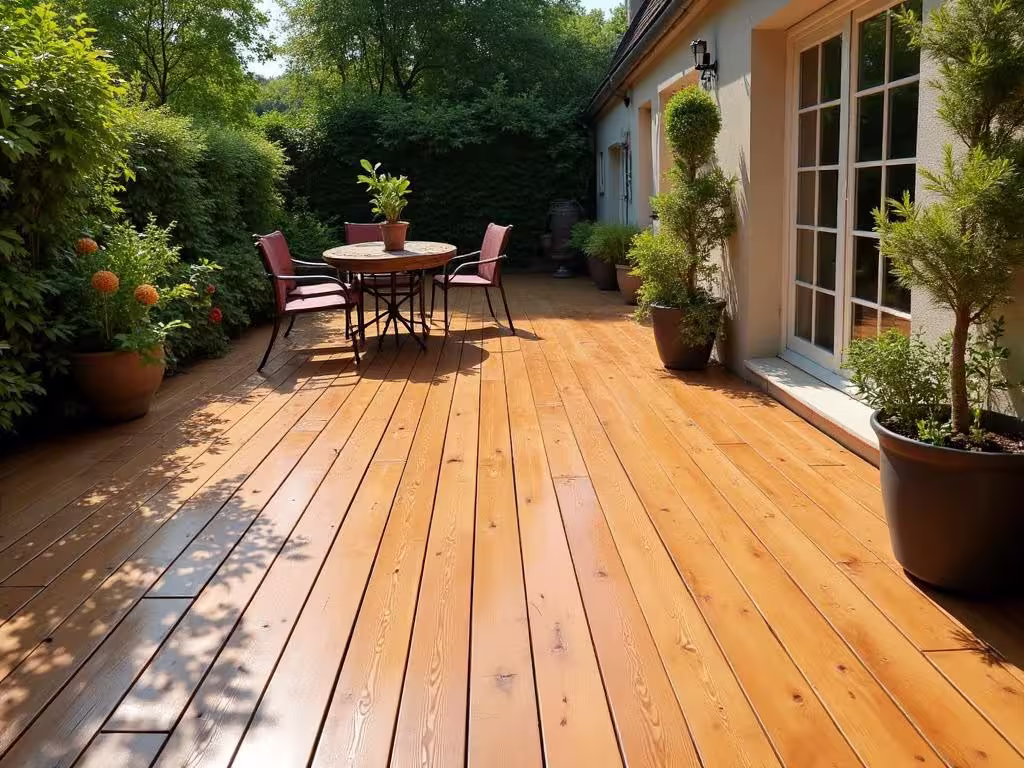 Terrasse bois nettoyée